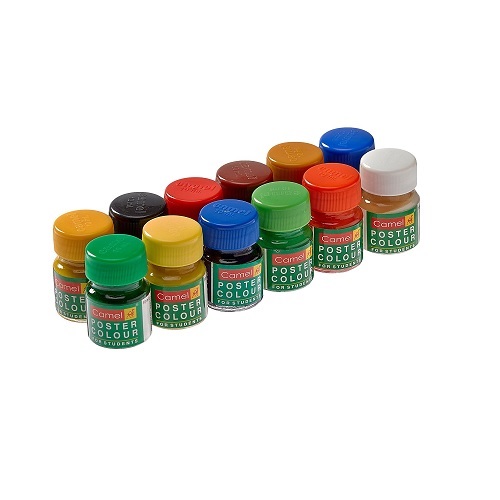 Camlin Poster Colour 10ml Set of 12 Shades